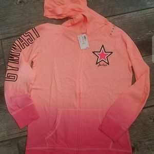 Justice Gymnast Coral Ombre lightweight jacket
